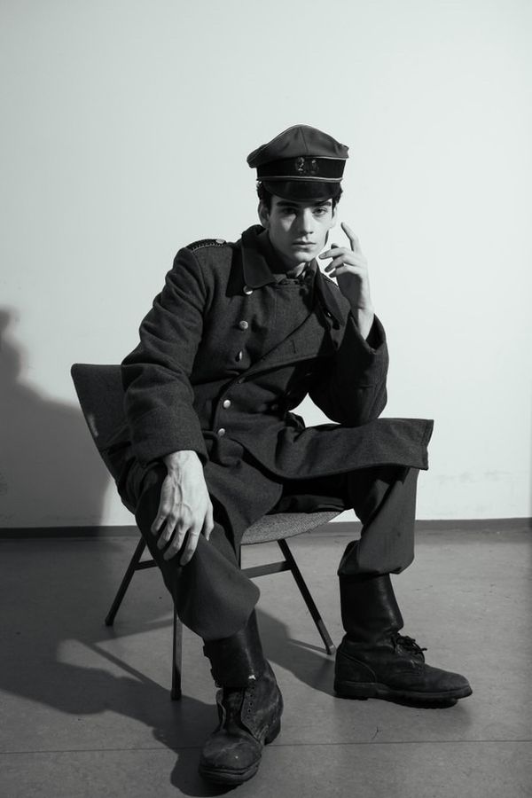 Jan — seated, in period uniform